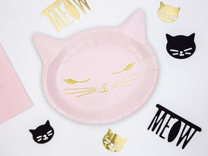 cat party plates