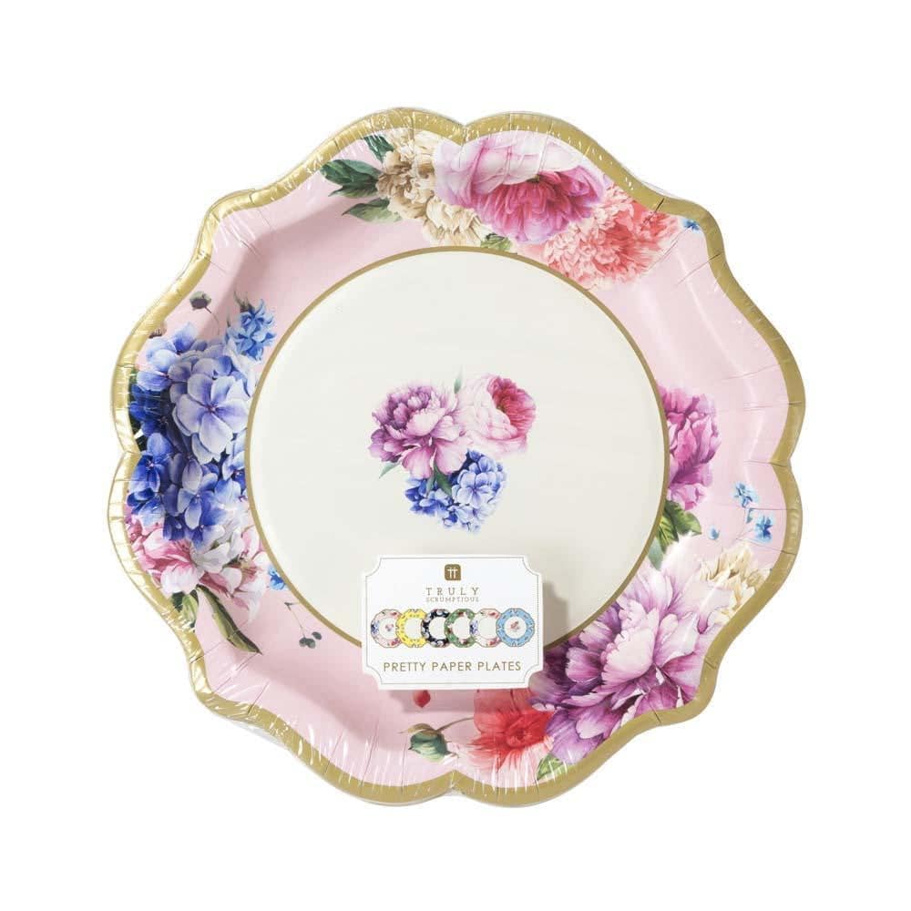 Floral Tea Party Plates Assortment 12ct | The Party Darling