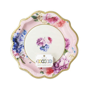 Floral Tea Party Plates Assortment 12ct | The Party Darling