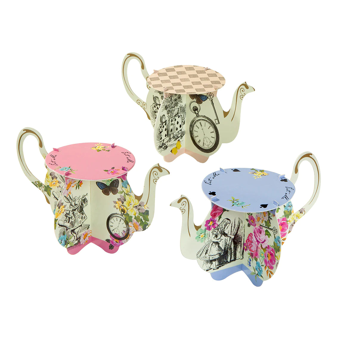 Alice in Wonderland Teapot Cupcake Stands 6ct | The Party Darling