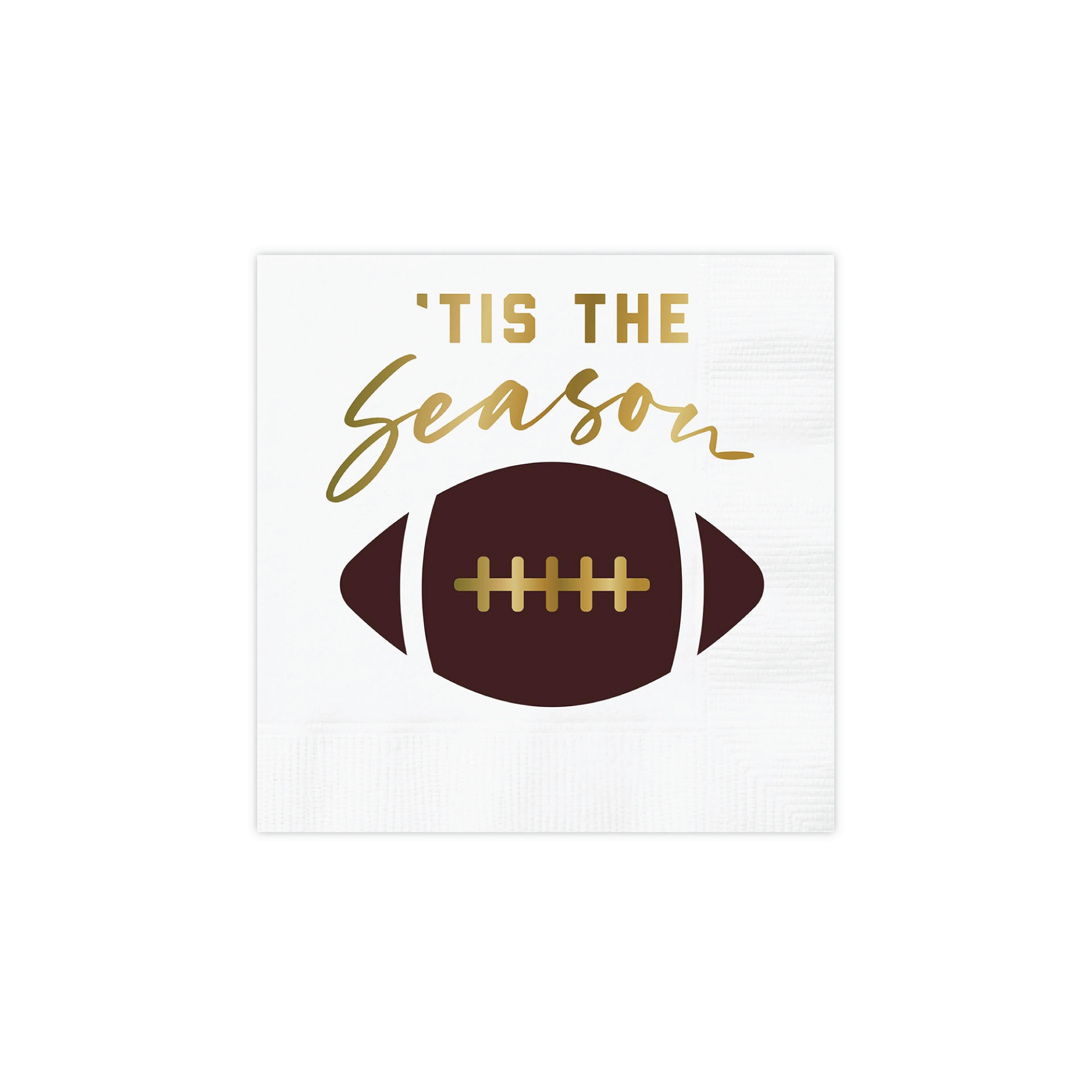 Tis the Season Football Dessert Napkins 20ct | The Party Darling