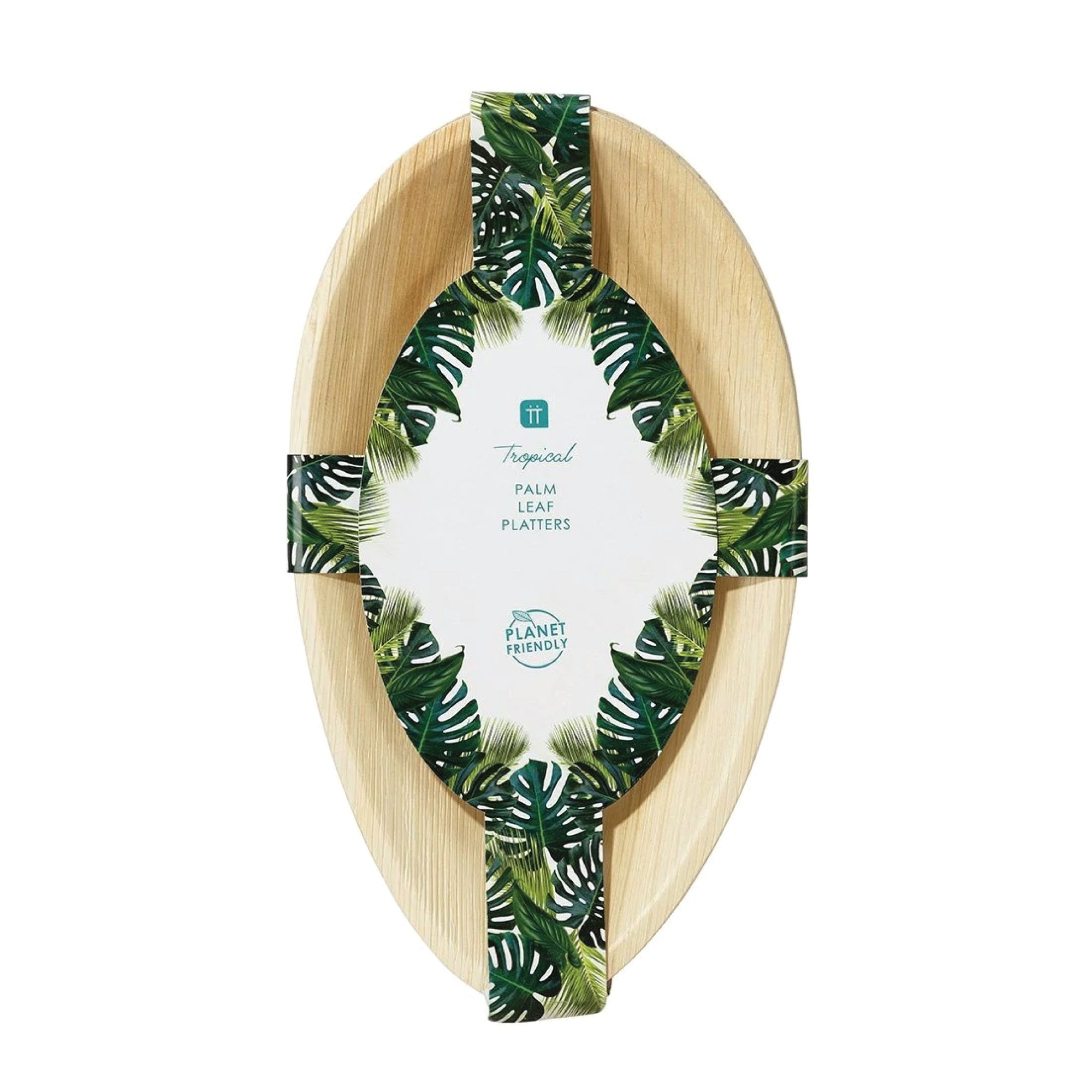 Tropical Palm Leaf Platters 6ct | The Party Darling