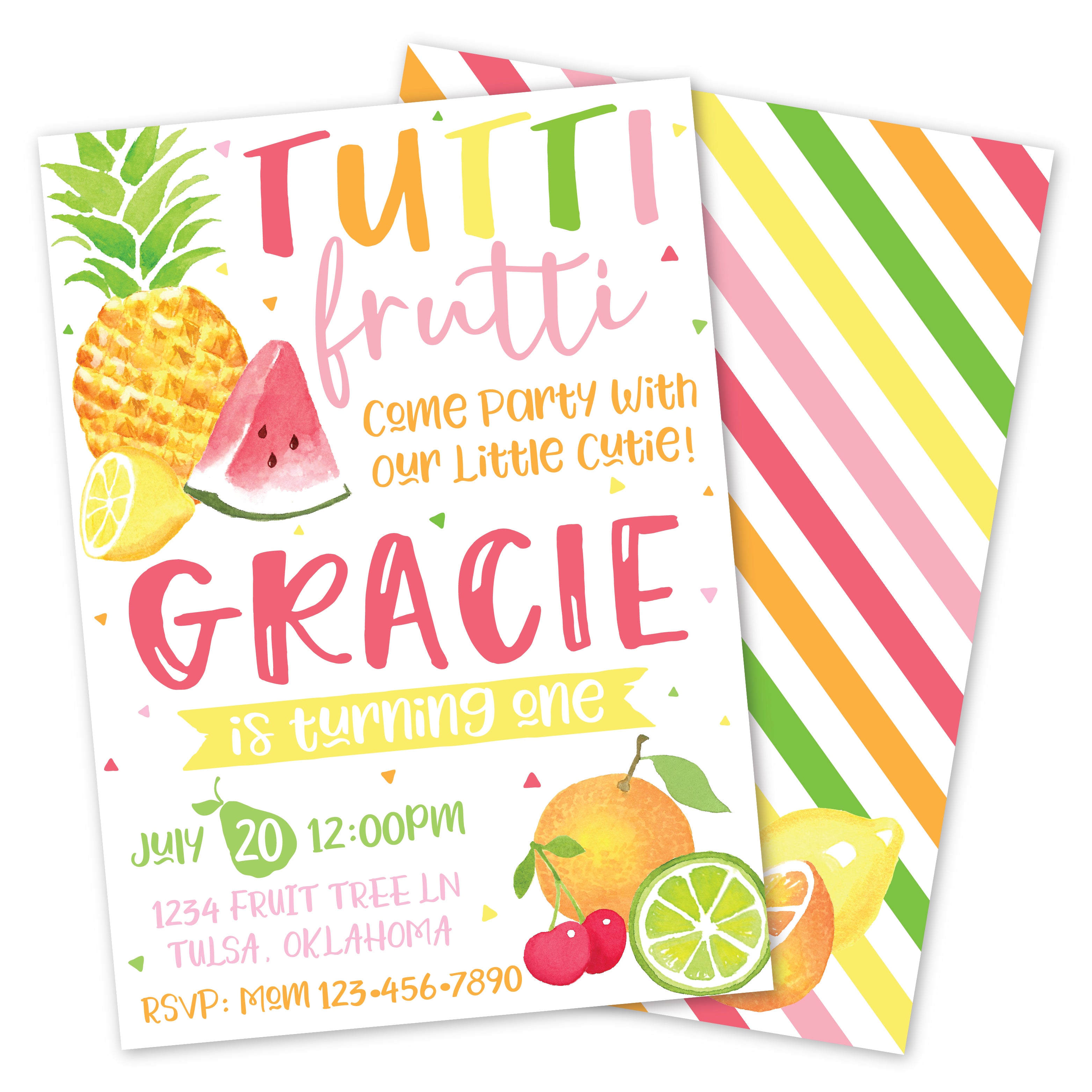 Tutti Frutti Invitation