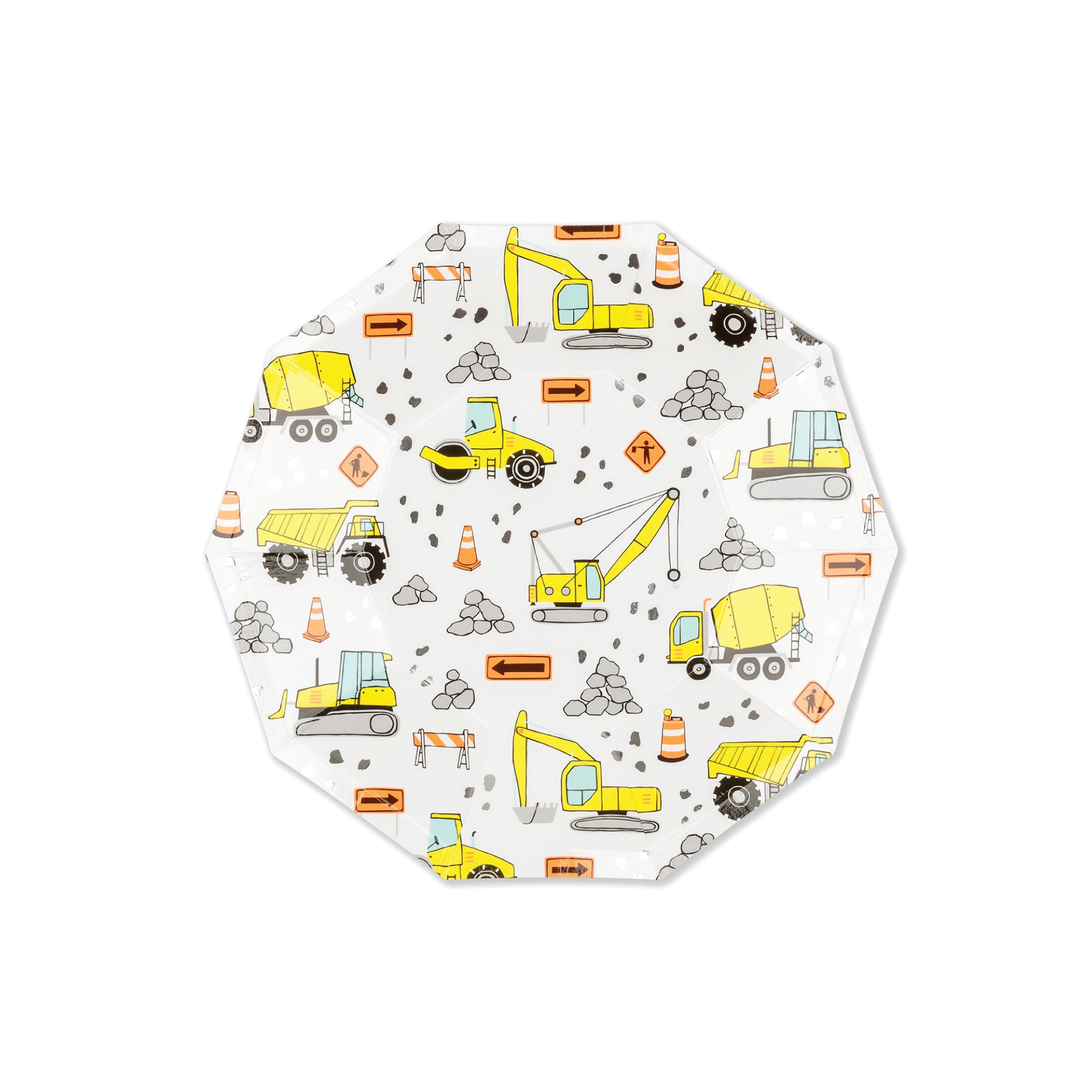 Under Construction Dessert Plates 8ct | The Party Darling