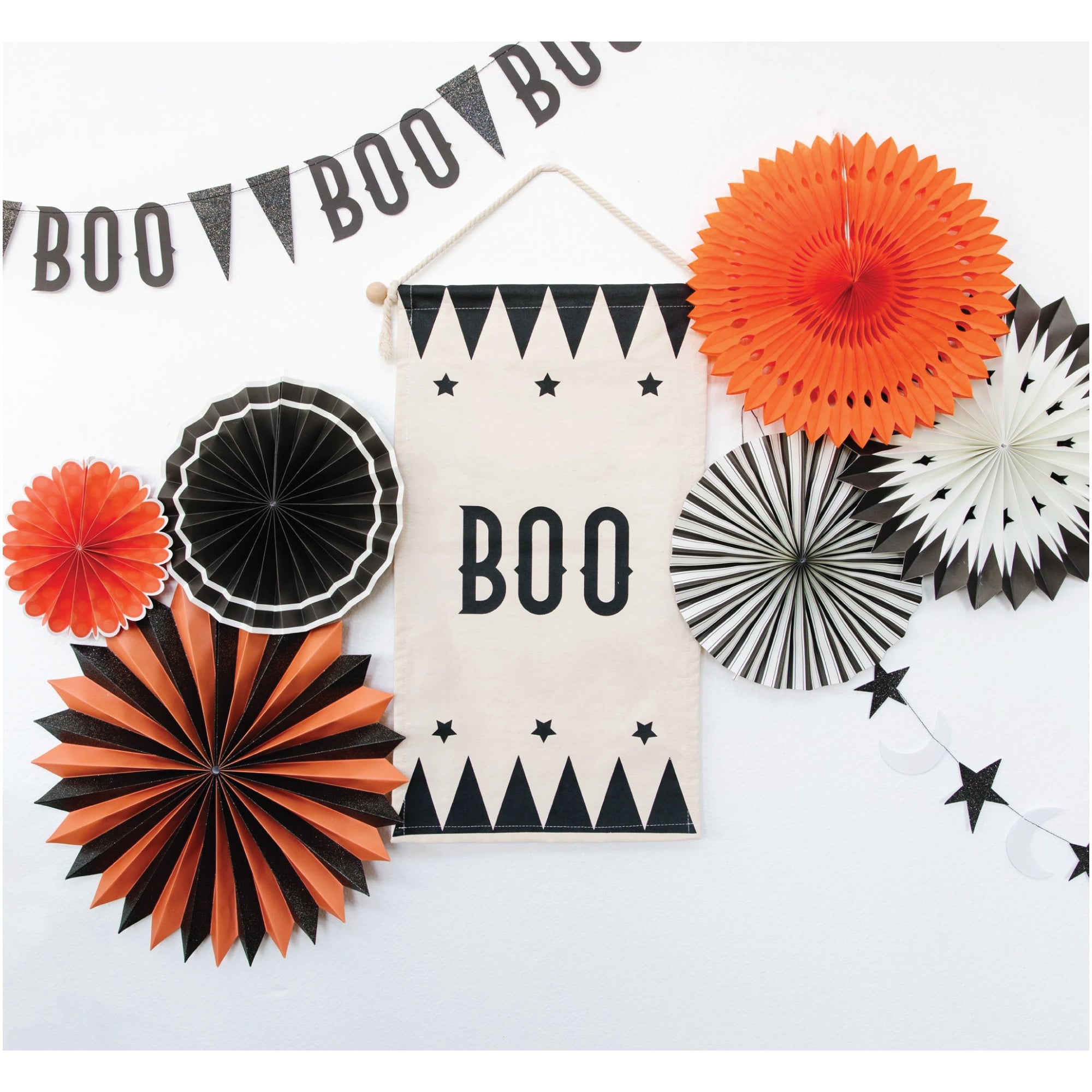 Vintage Halloween Paper Fan Decorating Kit 6ct | The Party Darling