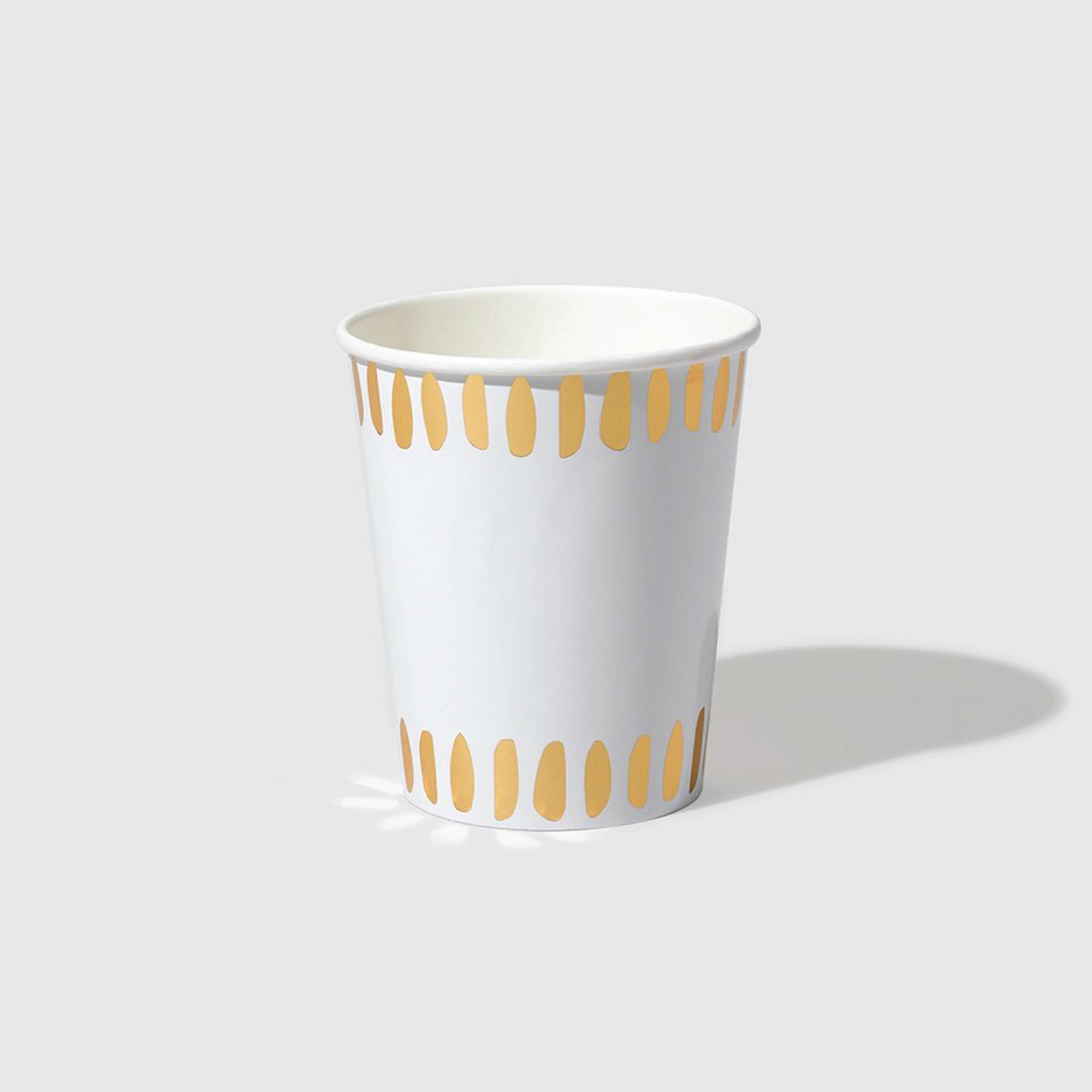 White Brushstroke Cups 10ct | The Party Darling  Edit alt text