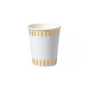 White Brushstroke Cups 10ct | The Party Darling  Edit alt text