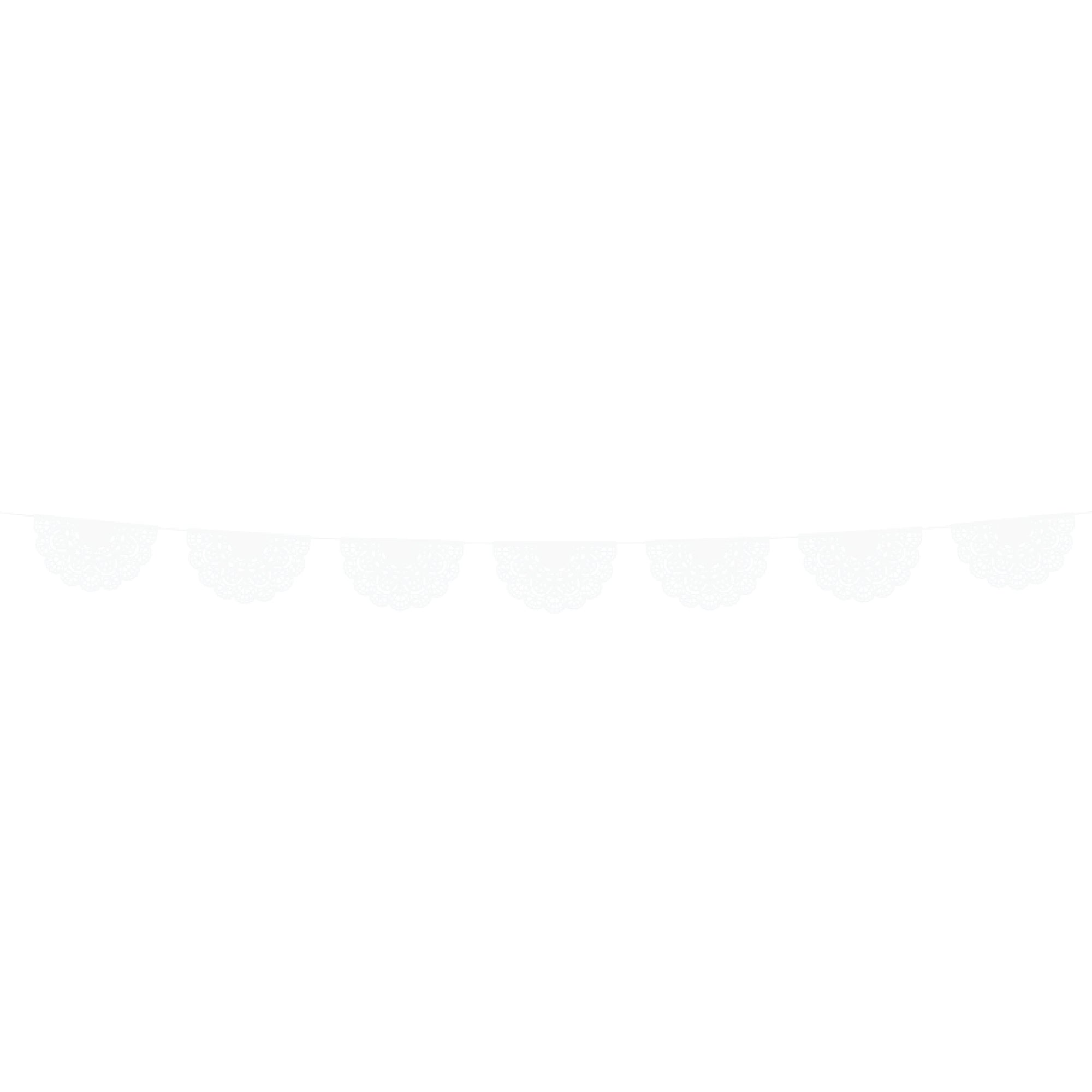 White Paper Doily Lace Garland 6ft | The Party Darling