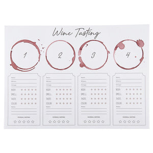 Wine Tasting Placemats 24ct | The Party Darling