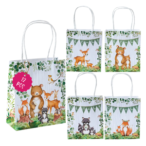 Woodland Animal Baby Shower Favor Bags 12ct | The Party Darling