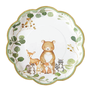 Woodland Baby Shower Lunch Plates 16ct | The Party Darling