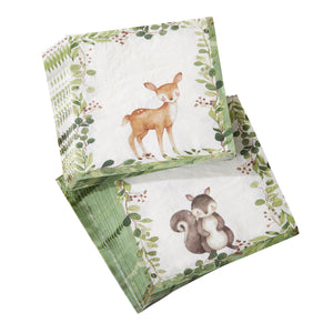 Woodland Baby Shower Lunch Napkins 30ct | The Party Darling
