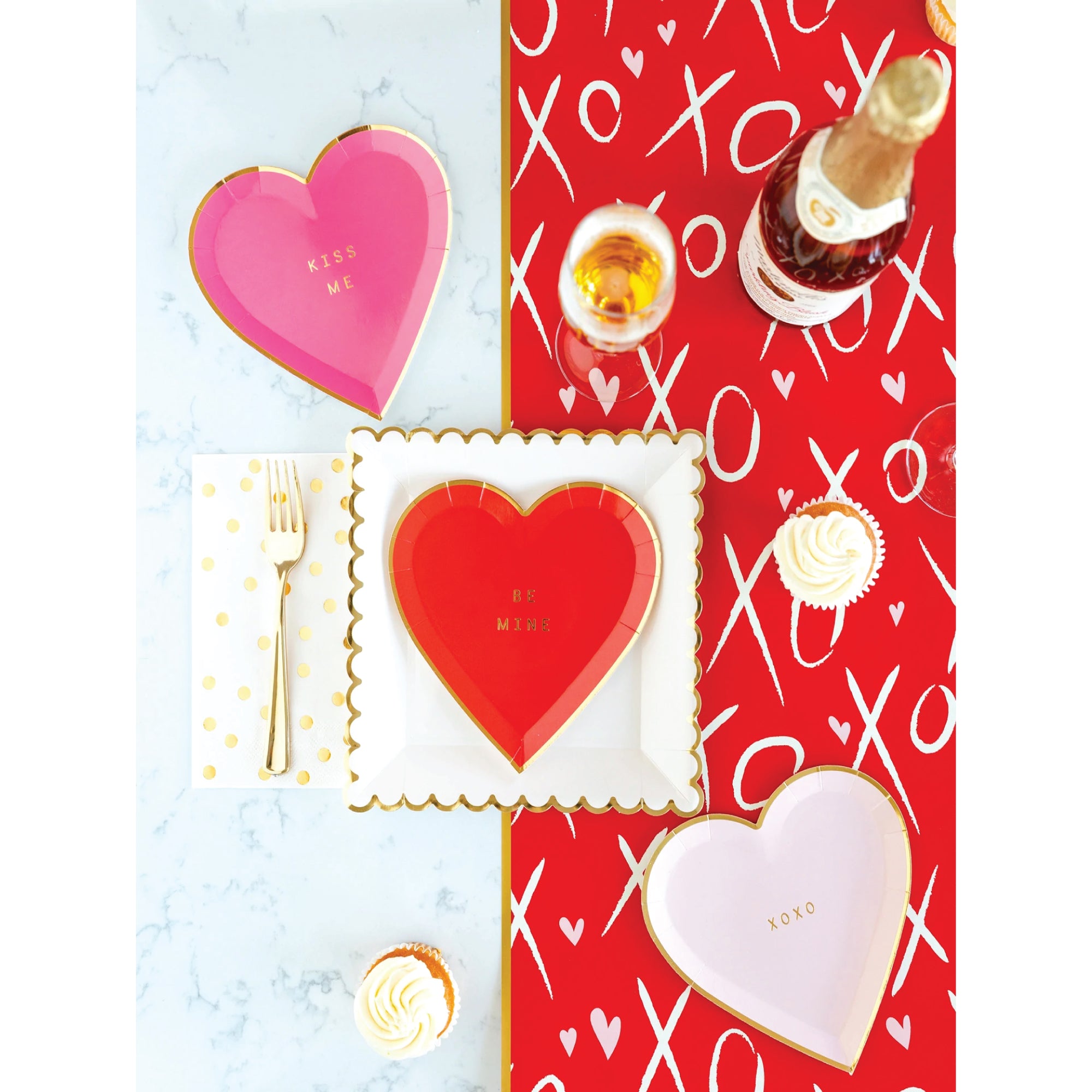 Red XOXO Valentine's Day Paper Table Runner The Party Darling