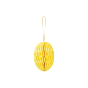 Yellow Egg Honeycomb Decoration 4.75in | The Party Darling