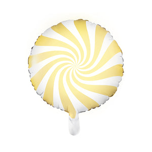 Yellow Swirly Lollipop Foil Balloon 14in | The Party Darling