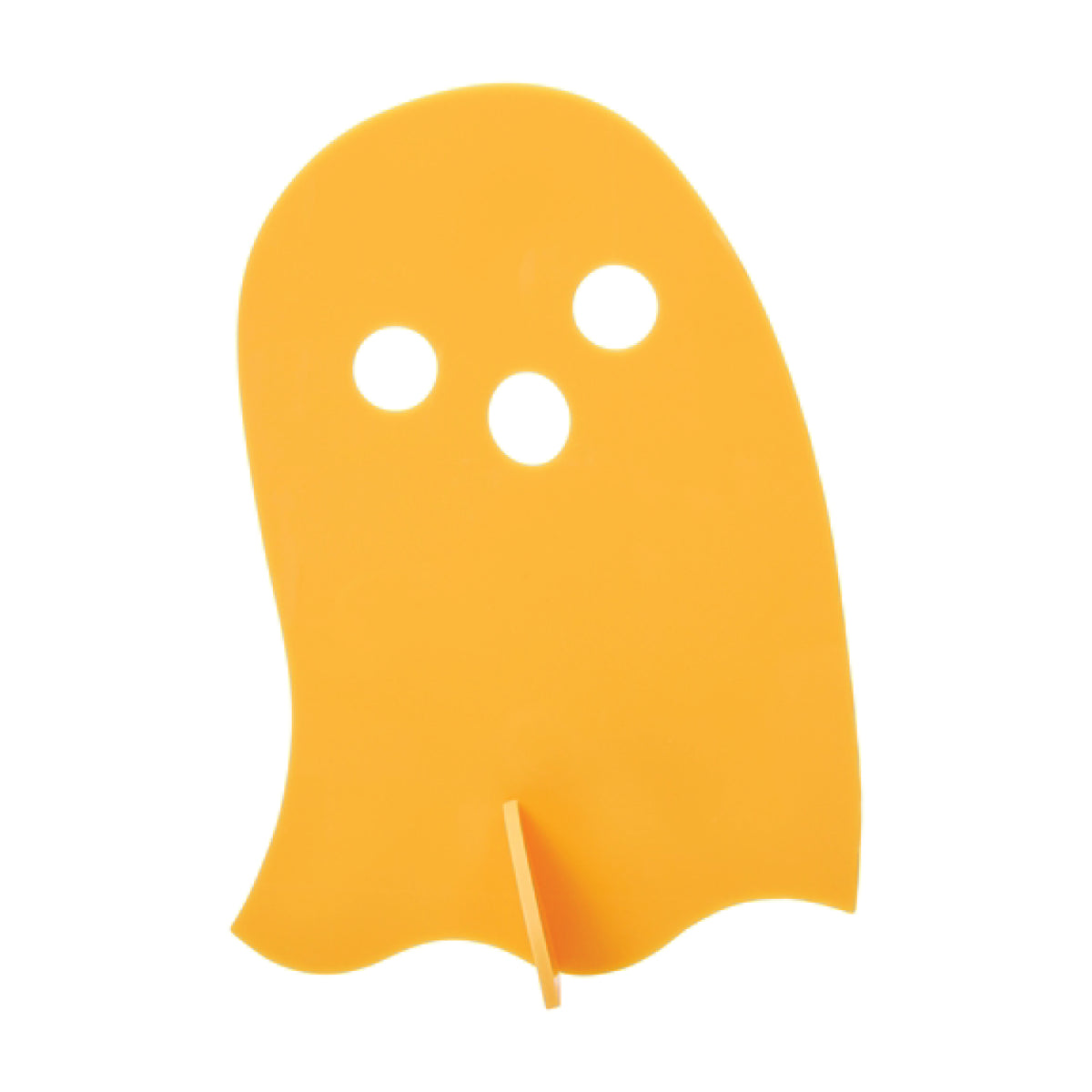 Orange Acrylic Ghost Decorations 3ct Tangerine