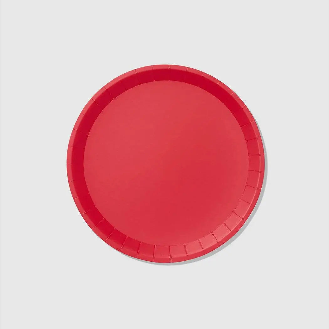 Red Paper Dessert Plates 10ct | The Party Darling