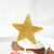 Gold Glitter Star Candle | The Party Darling