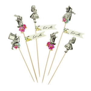 Alice in Wonderland Party Picks 12ct | The Party Darling