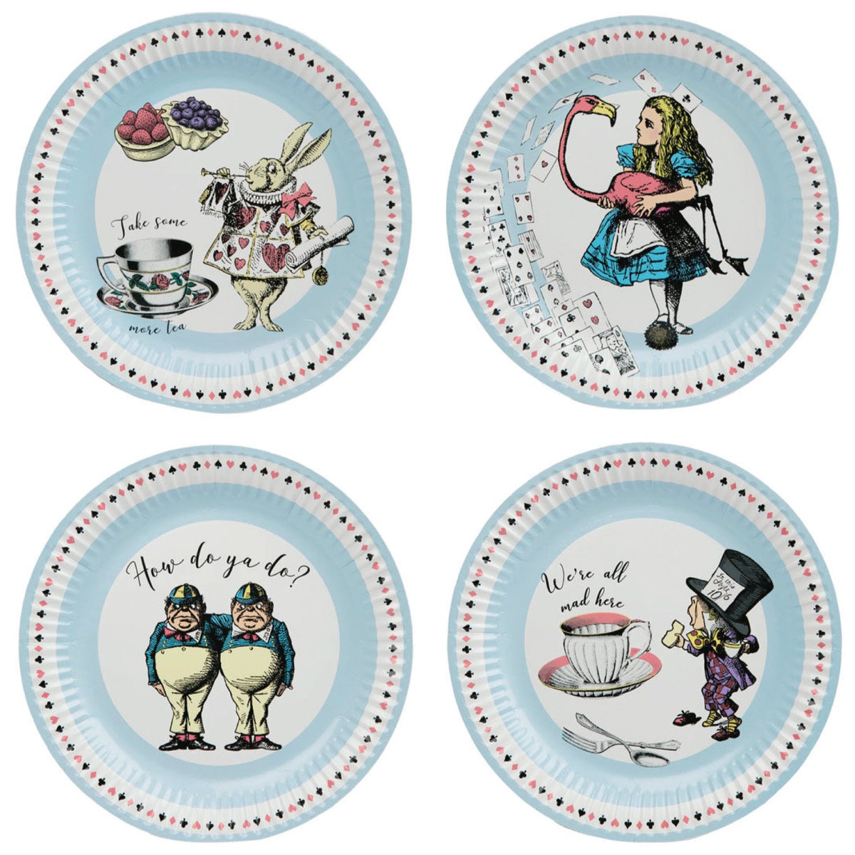 Alice in Wonderland Lunch Plates 24ct | The Party Darling