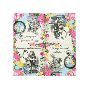 Alice in Wonderland Cocktail Napkins 20ct - The Party Darling