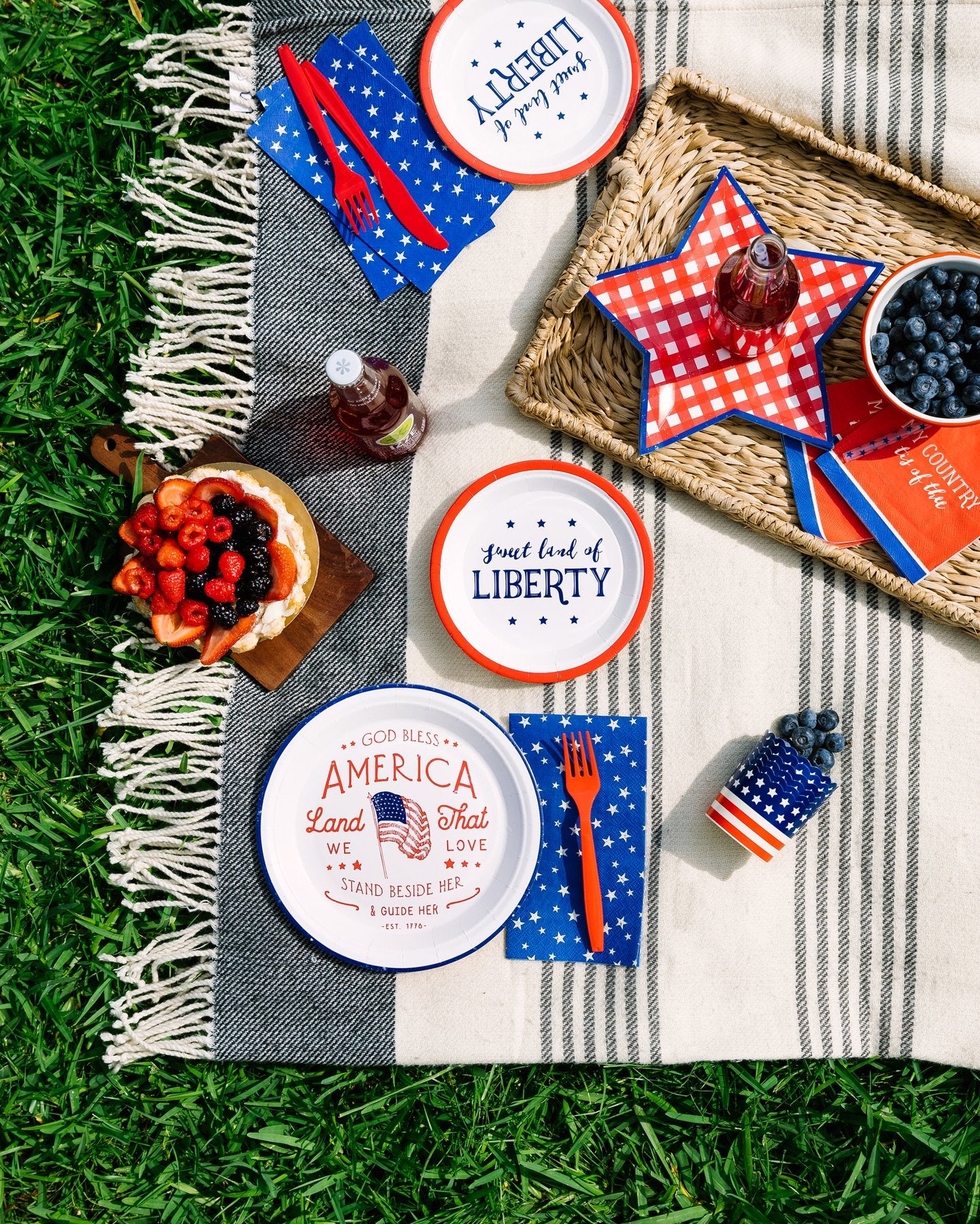 My Country Tis of Thee Cocktail Napkins | The Party Darling