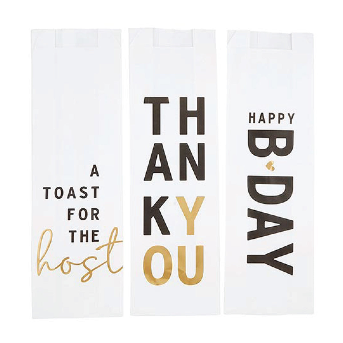 Assorted Paper Wine Bottle Bags 6ct - The Party Darling