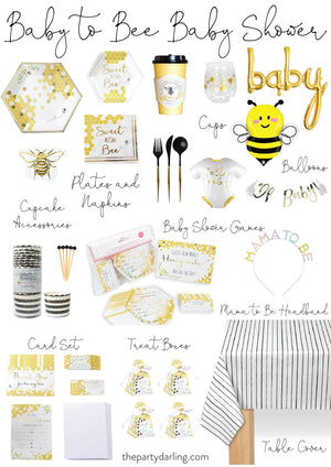 Sweet As Can Bee Dessert Plates 16ct | The Party Darling