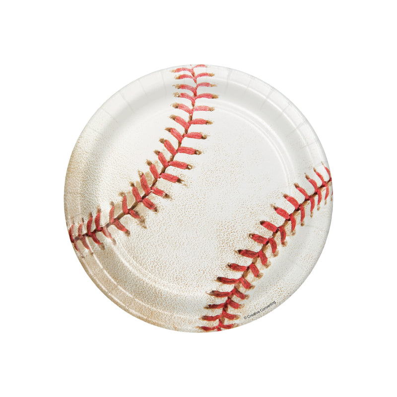 Assiettes En Papier Thème Baseball - Lot De 24 Paquets (2 Tailles : 9 Et 7 Pouces) - Pour Fêtes, Anniversaires, événements Sportifs - 5