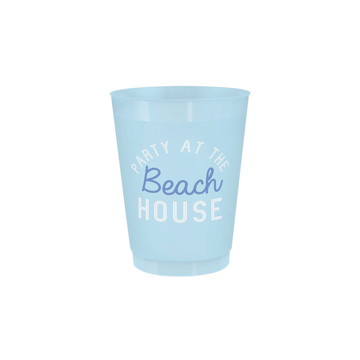 Party at the Beach House Frosted Plastic Cups 8ct | The Party Darling