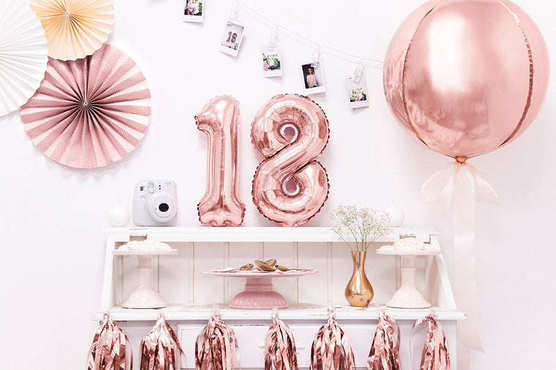 Rose Gold Orbz Foil Balloon 16in - The Party Darling