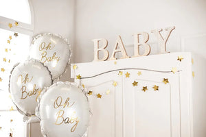 Oh Baby Shower Balloon 15in | The Party Darling