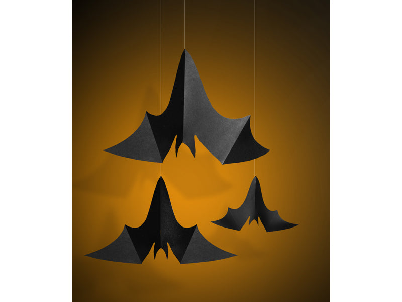 Halloween Hanging Bats 3ct The Party Darling