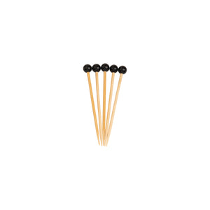 Black Bamboo Ball Party Picks 40ct | The Party Darling