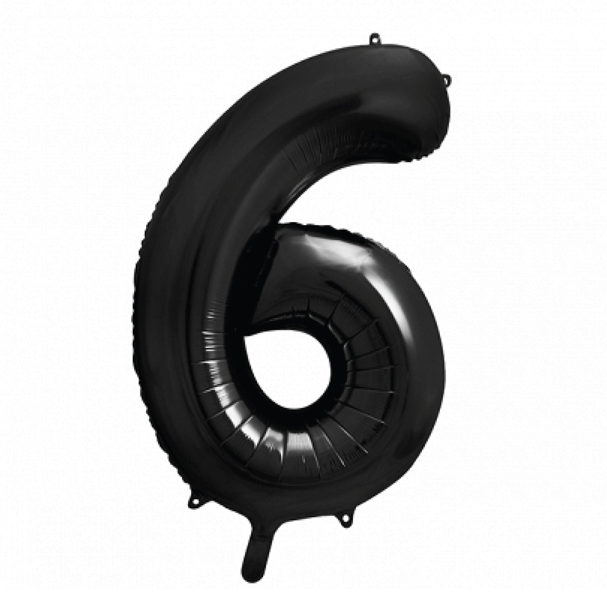 34&quot; Black Giant Number 6 Balloon | The Party Darling