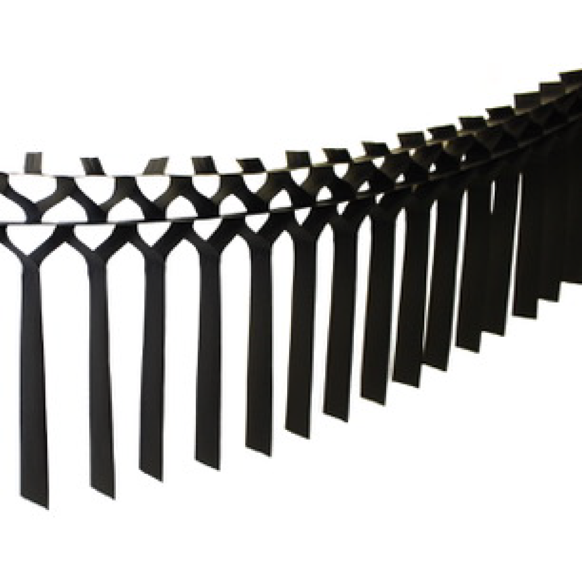 Black Tissue Paper Streamer Garland 6ft | The Party Darlin