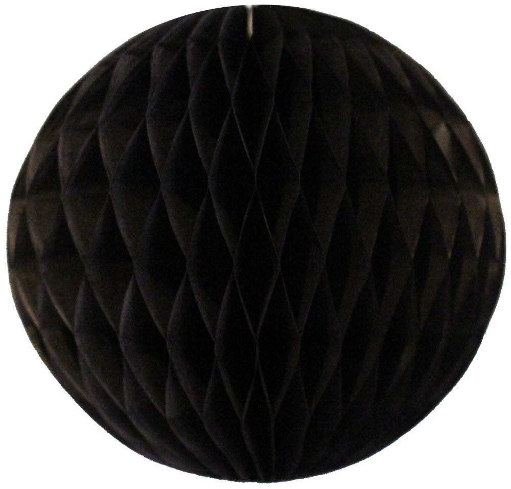 Black Honeycomb Tissue Ball | The Party Darling