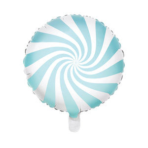 Light Blue Swirly Lollipop Foil Balloon 14in | The Party Darling