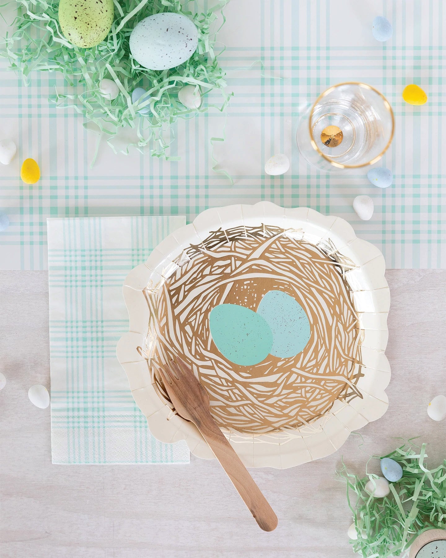 Easter Egg Nest Plates 8ct | The Party Darling