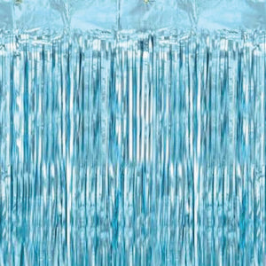 Caribbean Blue Fringe Curtain | The Party Darling