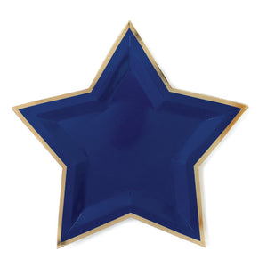 Blue Star Shaped Lunch Plates 8ct | The Party Darling