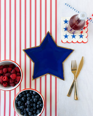 Blue Star Shaped Dessert Plates - The Party Darling