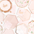 Blush Pink & Rose Gold Hexagon Dinner Plates 8ct | The Party Darling