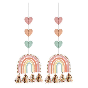 Boho Rainbow Hanging Decorations 2ct | The Party Darling