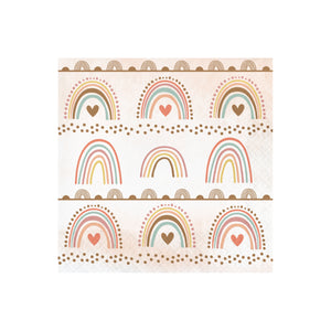 Boho Rainbow Lunch Napkins 16ct | The Party Darling
