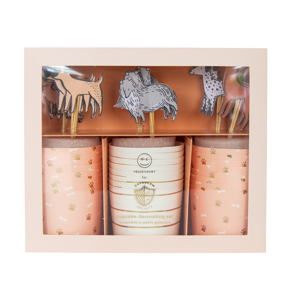 Bow Wow Dog Cupcake Kit 24ct | The Party Darling