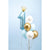 Light Blue & Gold 1st Birthday Balloon Bouquet 6ct | The Party Darling
