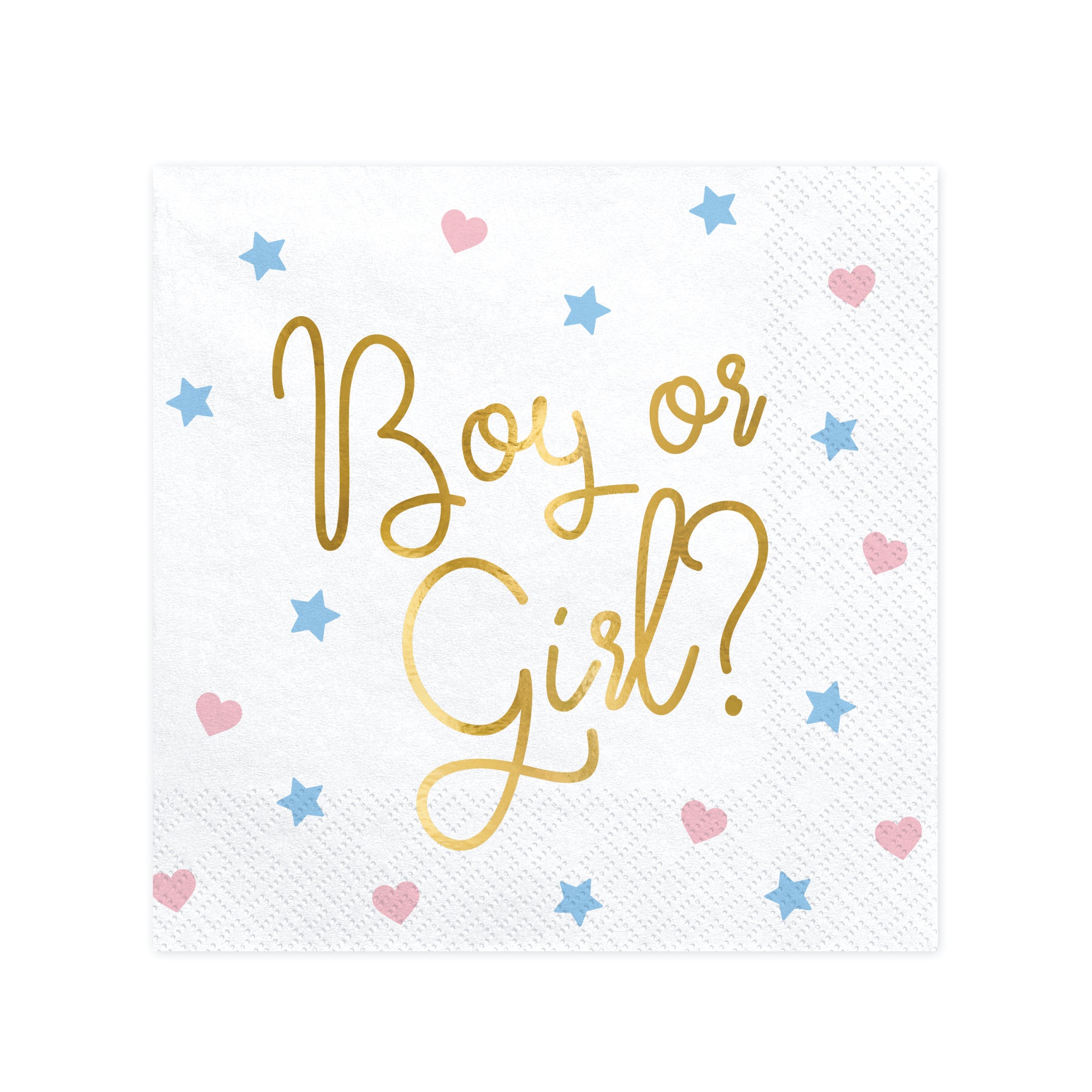 Boy or Girl Gender Reveal Napkins 20ct | The Party Darling