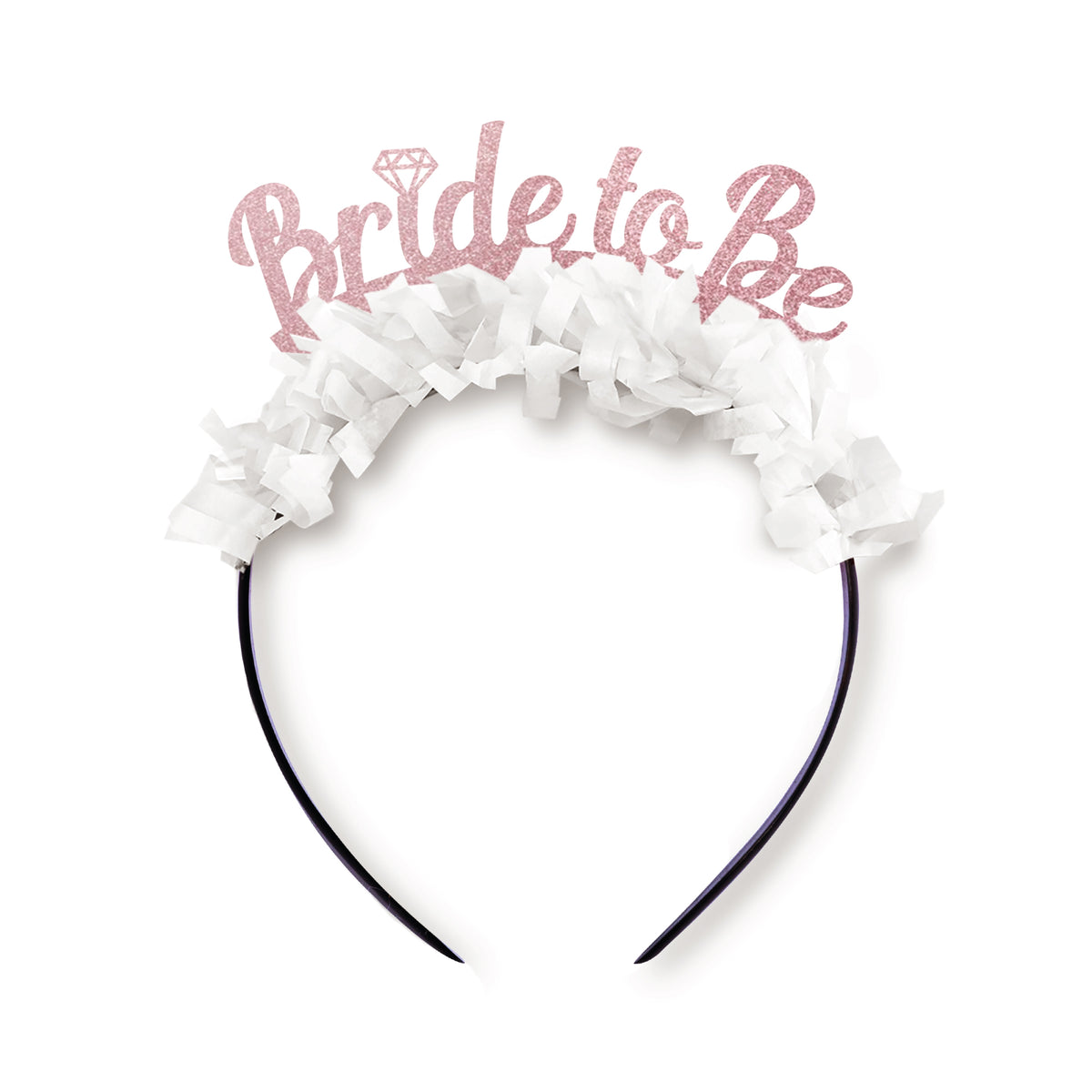 Pink &amp; White Bride to Be Headband | The Party Darling
