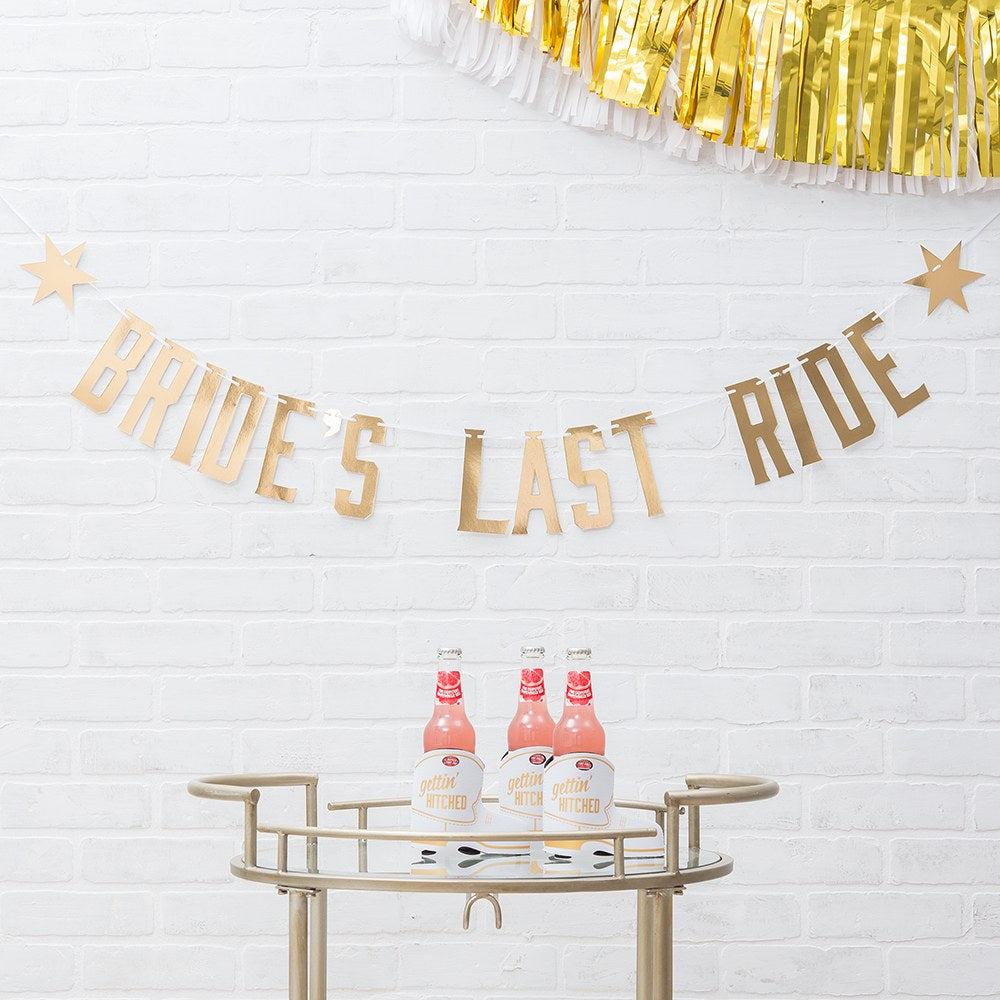 Gold Bride to be Banner 2.5ft, Bride To Be 